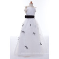 Grace Karin Black And White Long Satin Latest Party Wear Dresses For Girls CL4489